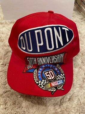 Chase Authentics Red DuPont 50th Anniversary NASCAR Hat